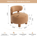 Teddy Fabric Armless Accent Chair