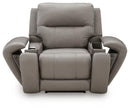 Real Moments - Power Recliner With Audio Seating - Ash