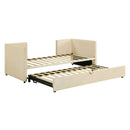 Twin Size Upholstered Daybed With Pop Up Trundle by HouseOfZazla
