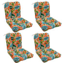 Outdoor Chair Cushions Set of 8 - Tufted Waterproof Seat Pads