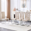 Elegant Design Upholstered Dining Chairs by HouseOfZazla