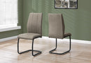 Dining Chair, Side, Upholstered For Dining Room, Contemporary & Modern (Set of 2) by HouseOfZazla