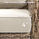 2-Person Outdoor Wicker Swivel Rocker Seating Group