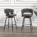 Bar Stool 360 Swivel With Back Footrest by HouseOfZazla