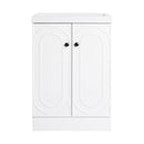 Contemporary Freestanding Bathroom Vanity With Resin Sink & Soft-Close Cabinet Doors by HouseOfZazla