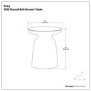 Toby - Accent Table - Copper by HouseOfZazla