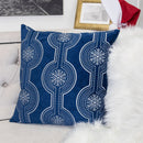 Holiday Throw Pillow With Snowflake Embroidery by Unique Piece Furniture