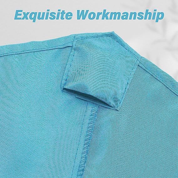 9' Patio Umbrella Replacement Canopy Outdoor Table Market Yard Umbrella Replacement Top Cover, Turquoise