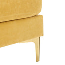 Modern L - Shape Convertible Sectional Sofa With Movable Ottoman by HouseOfZazla