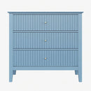 Fluted 3 Drawer Nightstand With Soft Close Slides by HouseOfZazla