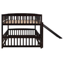 Low Bunk Bed With Slide, Fence And Ladder by HouseOfZazla