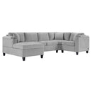 U Shaped Sectional Sofa, Corner Living Room Couch With Built In Cup Holders, Storage, USB Ports by HouseOfZazla