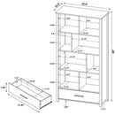 Dylan - 4 Shelf Storage Bookshelf