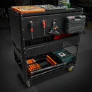 3-Tier DIY Detachable Utility Cart With Steel Pegboard by HouseOfZazla