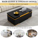 Lift Top Coffee Table With 4 Storage Stools by HouseOfZazla