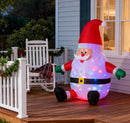 Inflatable Christmas Santa Claus with Rotating Magic Ball Light