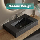 BB02-30-109 Integrated Engineered Solid Surface Basin Matt by HouseOfZazla