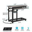 Adjustable Portable C-Shaped Desk With Power Outlet & USB Ports by HouseOfZazla