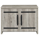 2 Door Accent Cabinet With Accents - Gray