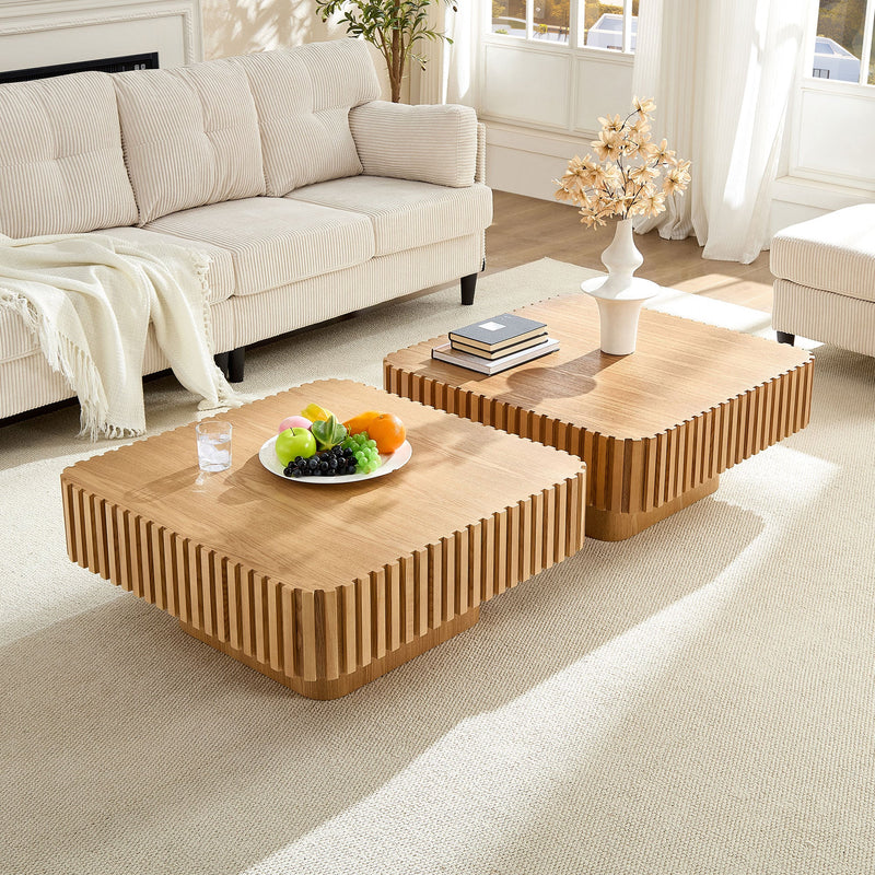 Modern Handcraft Drum Coffee Table, photo 8 of 10