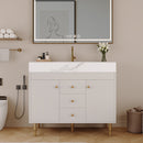 36 in Modern Free-standing Bathroom Vanity with Ceramic Sink & Ample Storage