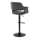 Vintage Flair - Mid Century Modern Adjustable Barstool With Straight T Footrest (Set of 2) by HouseOfZazla