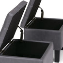 Dover - 3 Piece Storage Ottoman Contemporary Design by Unique Piece Furniture