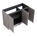 Contemporary Freestanding Bathroom Vanity With Resin Sink & Soft-Close Cabinet Doors by HouseOfZazla