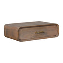 Solid Wood Sonoma T-Bar Wall-Mounted Nightstand, 1-Drawer