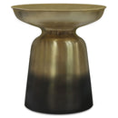 Toby - Metal Accent Table - Gold / Black Ombre by HouseOfZazla