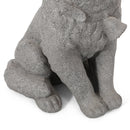 MGO Dog Statue, Outdoor Stone Gray by HouseOfZazla