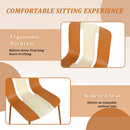 4 Piece Set Of Modern Striped Color- Blocking Single Chairs With Long Table by HouseOfZazla