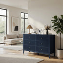 Modern 6 Drawer Fluted Dresser by HouseOfZazla