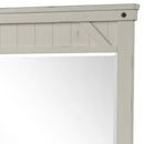 Industrial Farmhouse Mirror - White by HouseOfZazla