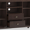 Artisan - Tall TV Media Stand - Dark Chestnut Brown by HouseOfZazla