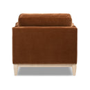 Pasadena Modern Farmhouse Chaise Lounge Chair, Burnt