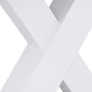 Rectangle Dining Table, Stretchable, X Shape Legs - White by HouseOfZazla