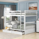 Bunk Bed With Ladders And 2 Storage Drawers by Unique Piece Furniture