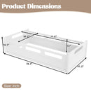 Twin Size Floor Platform Bed with Full-Length Guardrails