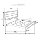 Carina - Eastern King Bed - Oak