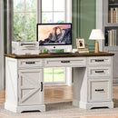 58" Farmhouse Executive Desk