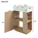 Bathroom Vanity With Sink, Freestanding Wood Grain Cabinet With Storage by HouseOfZazla