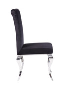 Fabiola Upholstered Stainless Steel Dining Chair by HouseOfZazla