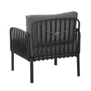 Outdoor Patio Club Chair, Waterproof Thick Cushion Deep Seating