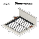 AirFrame King Bed Frame with Adjustable Sliding Side Table by HouseOfZazla