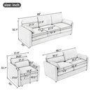 Cozy Upholstered Sofa Set For Living Room by Unique Piece Furniture