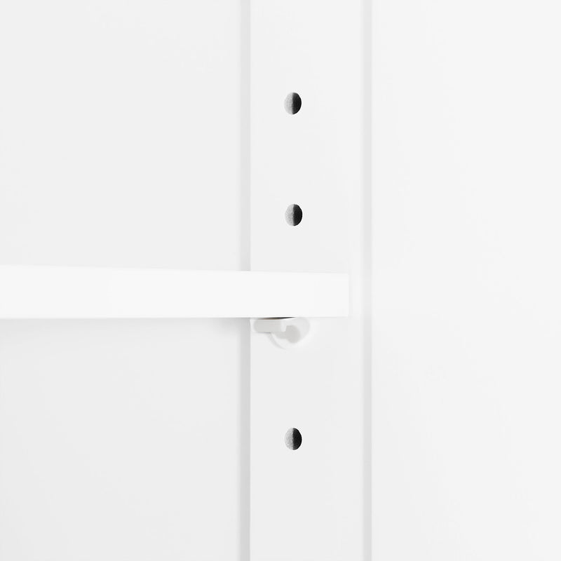 Walker Edison | White Tall Bathroom Storage Cabinet