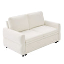 Convertible Sofa Bed Loveseat With Adjustable Backrest And USB Ports by HouseOfZazla