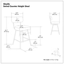 Giselle - Swivel Counter Height Stool (Set of 2) by Unique Piece Furniture