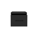 Floating Nightstand, Space Saving Design With Handy Drawer And Surface - Black by HouseOfZazla